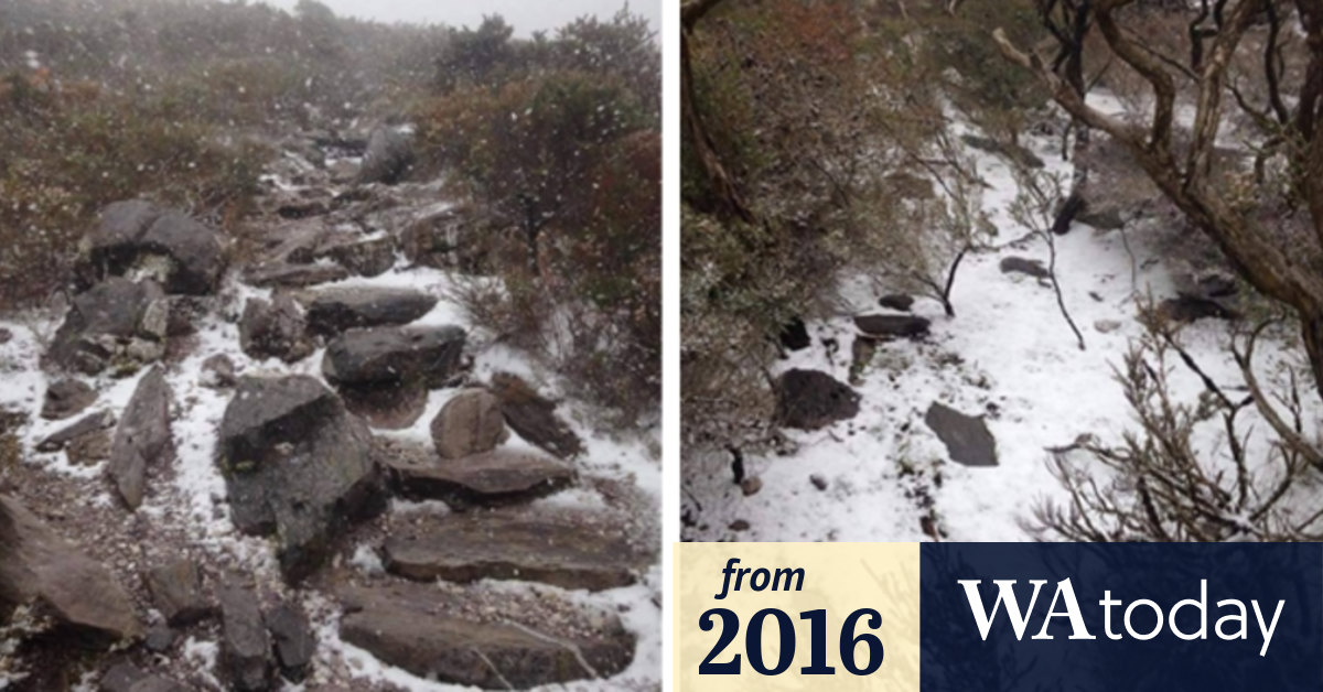 WA couple find snow during hike at Bluff Knoll